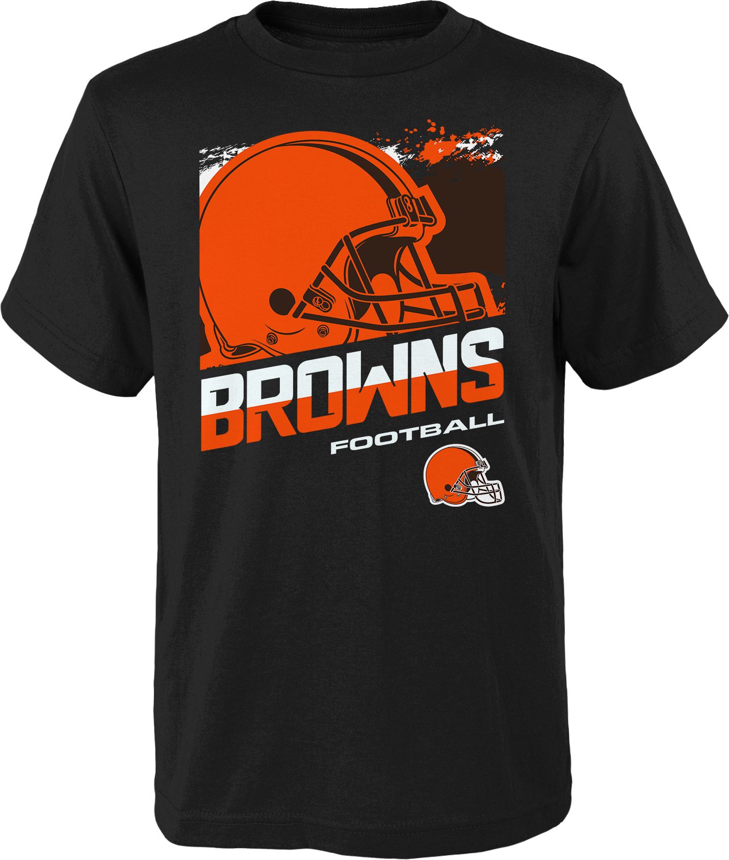 NFL Team Apparel Youth Cleveland Browns Rowdy Black T-Shirt