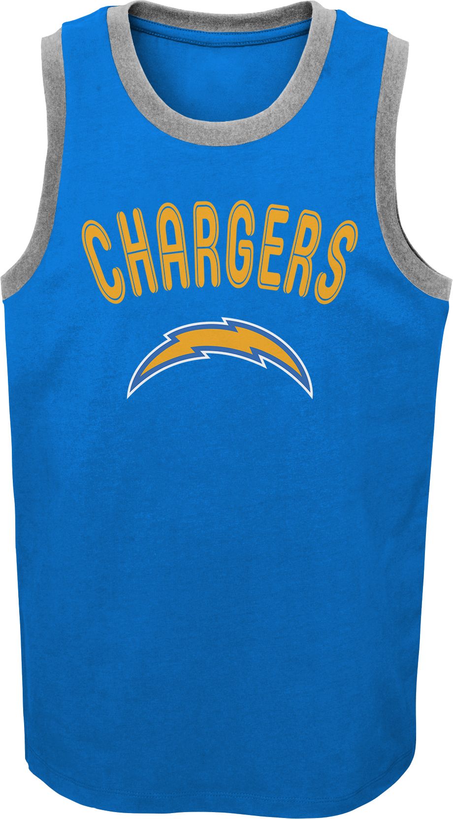 Youth Los Angeles Chargers Justin Herbert Navy Fast Track V-Neck Tank Top