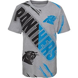 NFL Team Apparel Youth Carolina Panthers Overload Grey T-Shirt