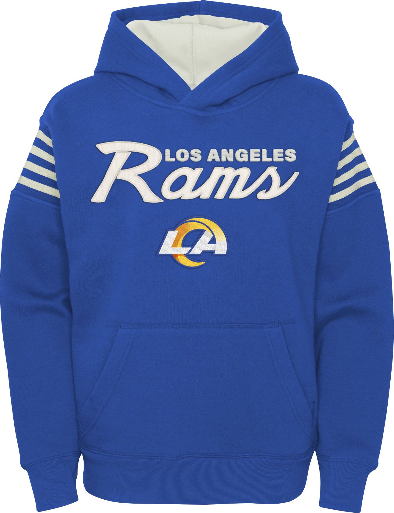 47 Men's Royal Los Angeles Rams Shortstop Pullover Hoodie - ShopStyle