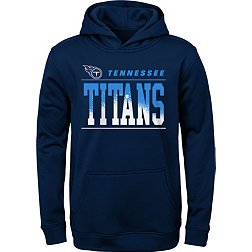 NFL Team Apparel Youth Tennessee Titans Play By Play Navy Hoodie