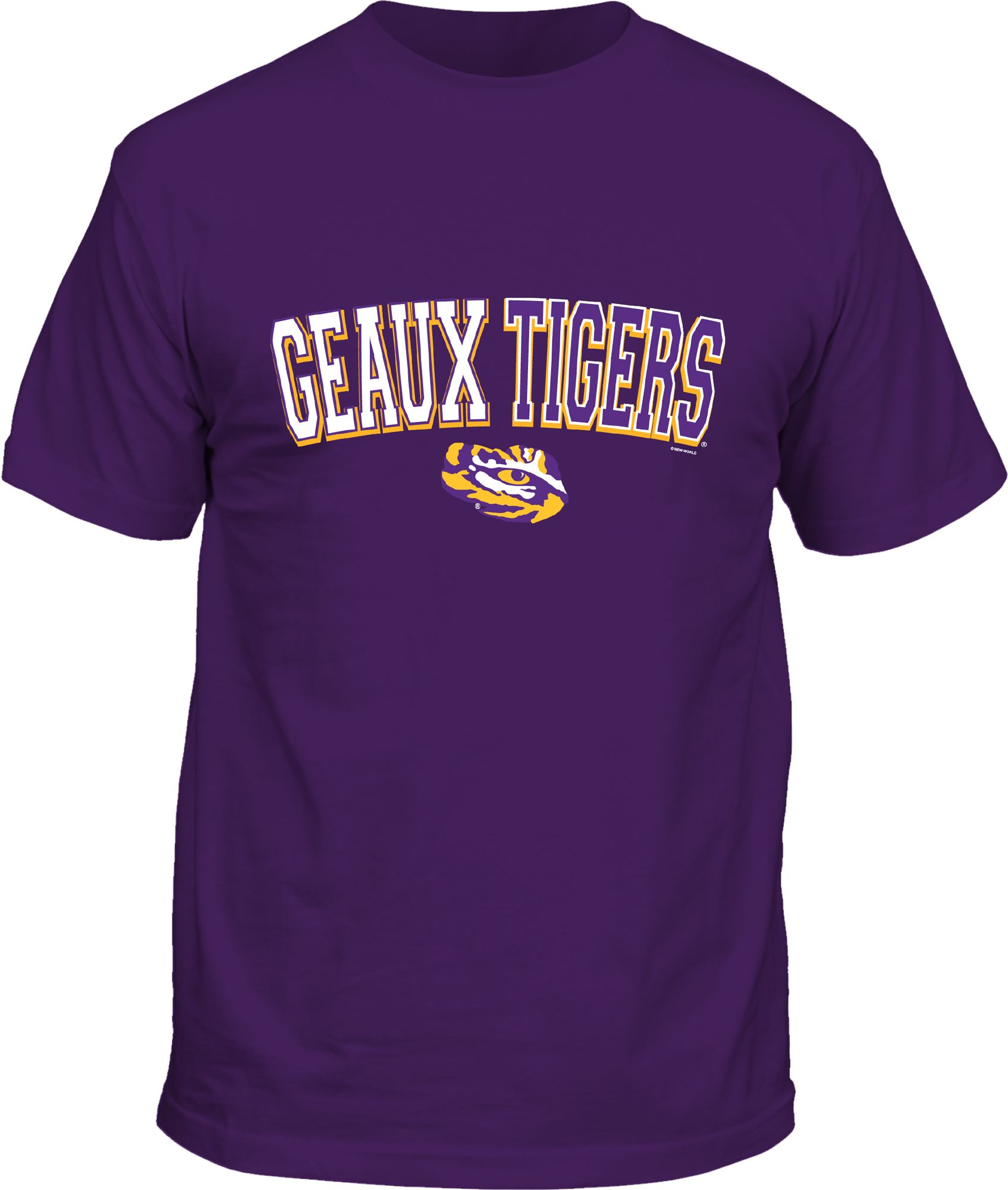 New World Graphics Men's LSU Tigers Purple Geaux Tigers T-Shirt