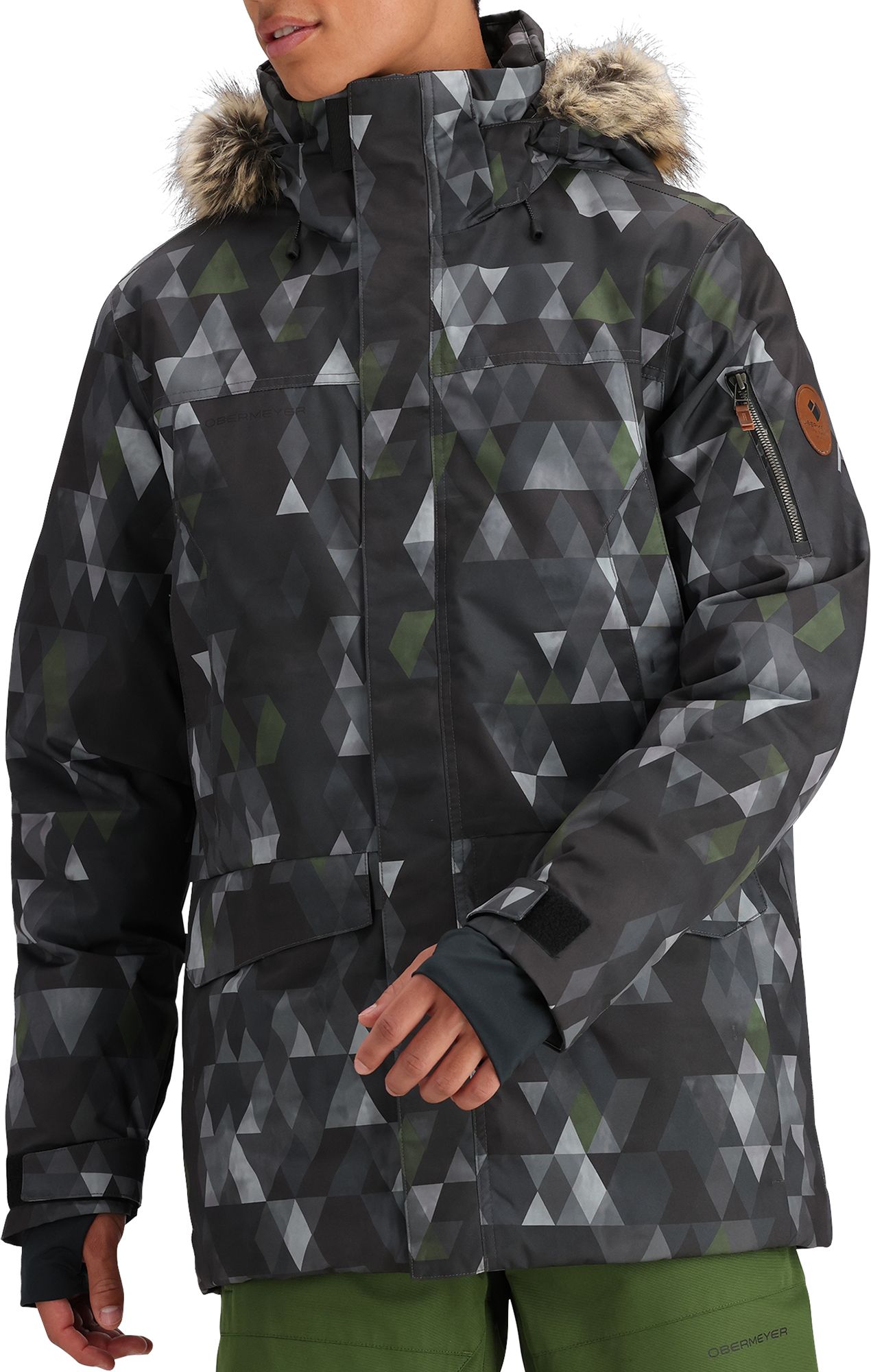 Obermeyer Men's Rideline Faux Fur Jacket