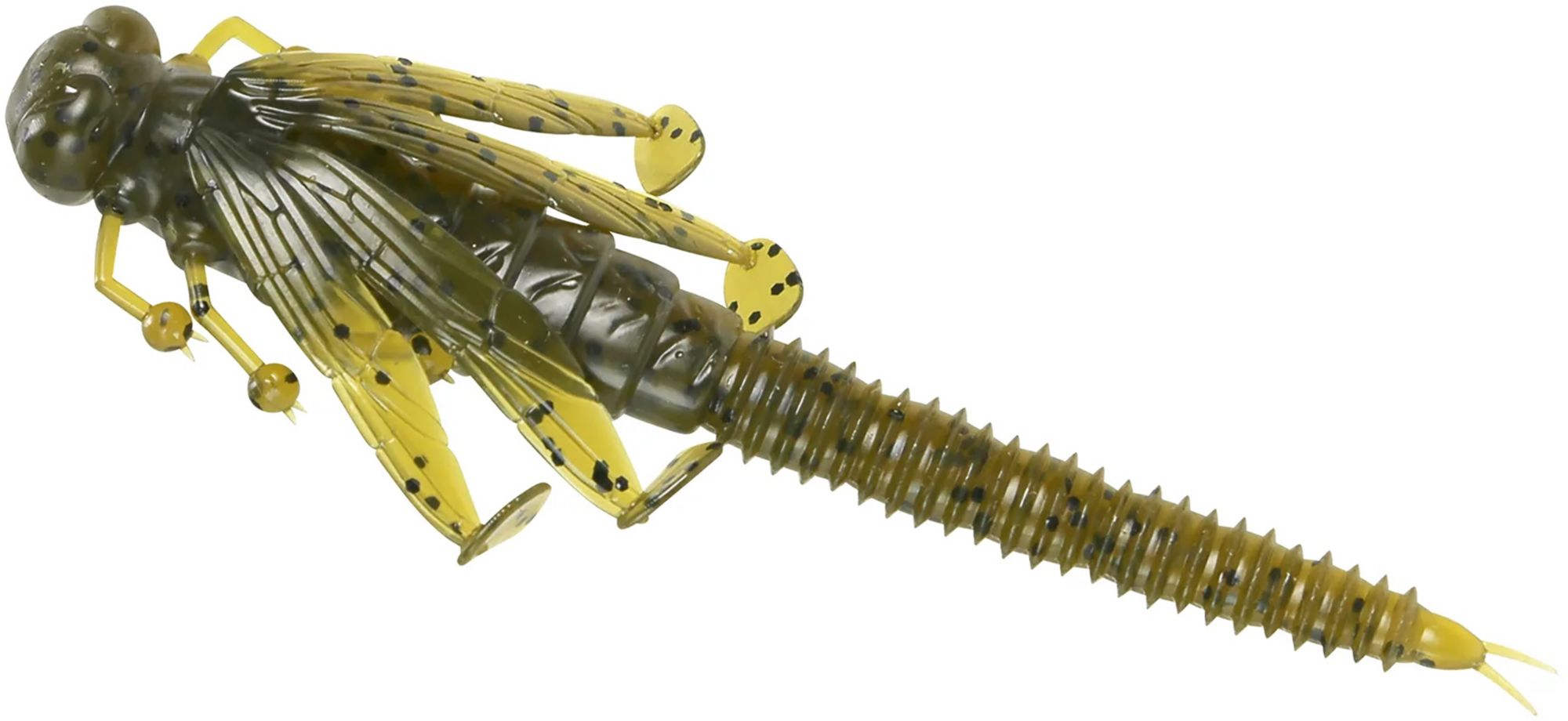 Fish Lab Nature series Nymph Creature Baits, Green Pumpkin