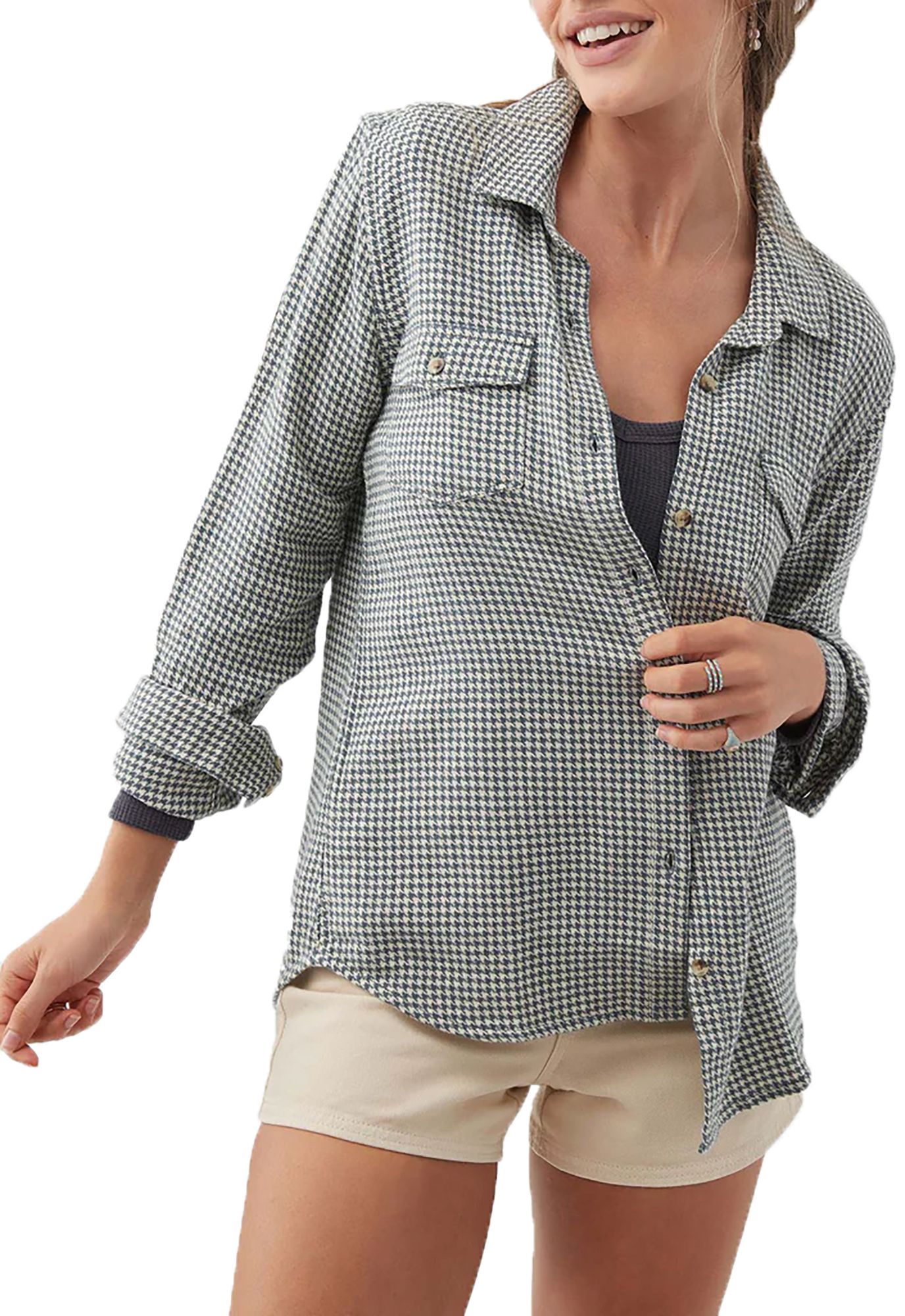 O'Neill Women's Nash Flannel Long Sleeve Top