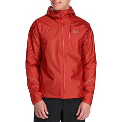 Misty Mountain Ultralight Unisex Packable Rain Jacket- Red