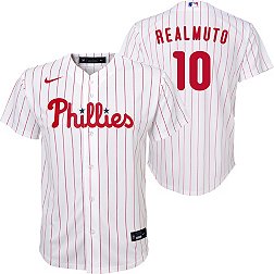 Nike Youth Philadelphia Phillies J.T. Realmuto #10 White Replica Baseball Jersey