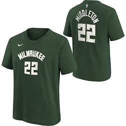 Nike Youth Milwaukee Bucks Khris Middleton #22 Green T-Shirt