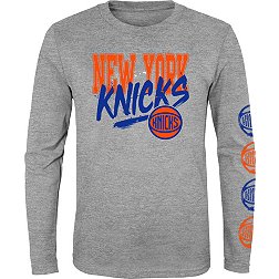 Outerstuff Youth New York Knicks Grey Get Busy Long Sleeve Shirt