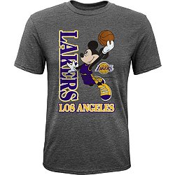 Outerstuff Nike Youth Los Angeles Lakers Yellow Court Culture T-Shirt, Boys', XL, Blue
