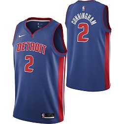 Nike Youth Detroit Pistons Cade Cunningham #2 Blue Dri-FIT Swingman Jersey