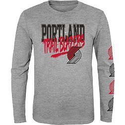 Outerstuff Youth Portland Trail Blazers Grey Get Busy Long Sleeve Shirt