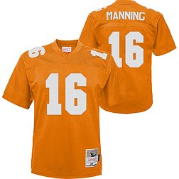 Mitchell and Ness Youth Tennessee Volunteers Tennessee Orange Peyton Manning #16 Performance Replica Football Jersey