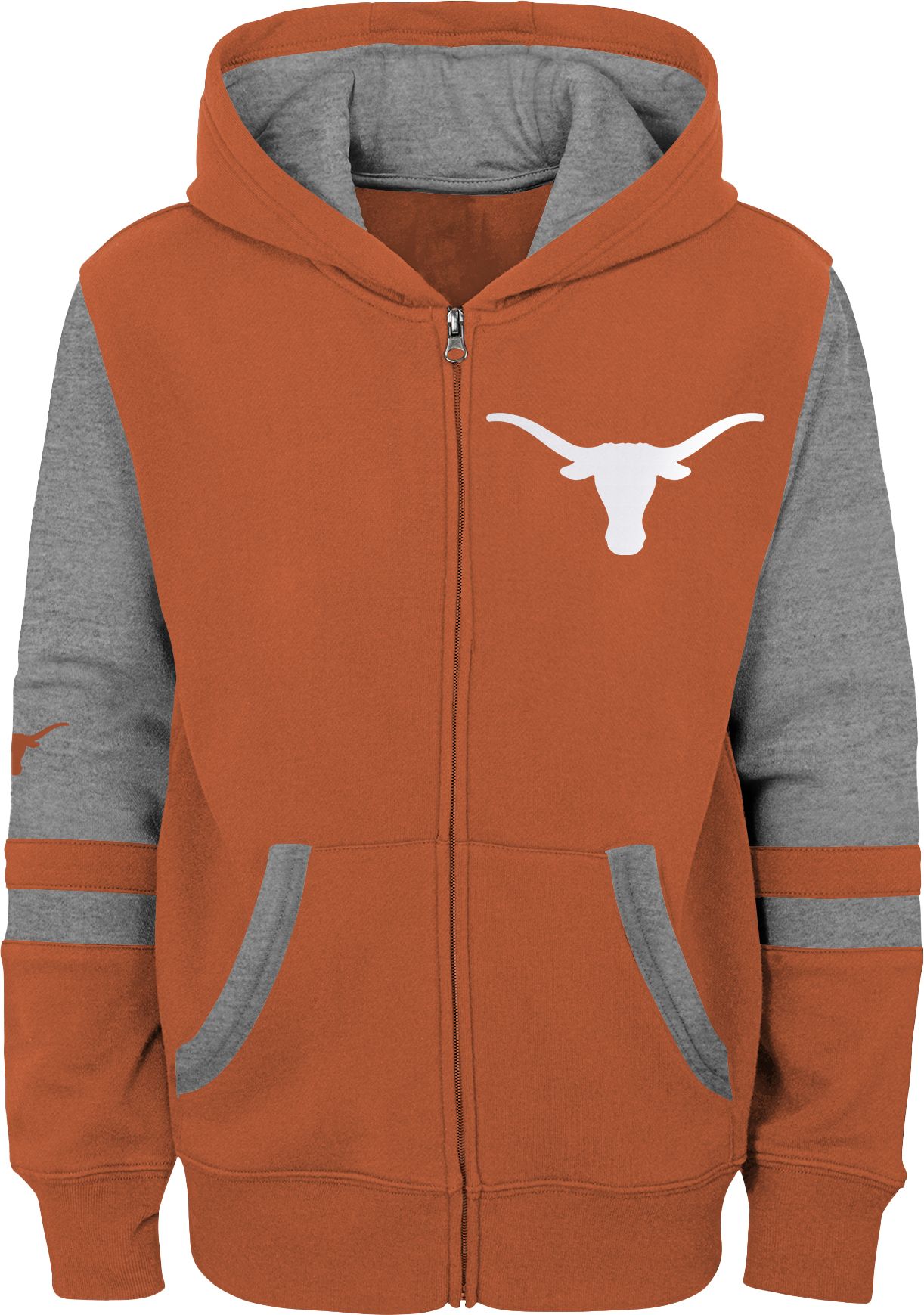 Gen2 Youth Texas Longhorns Burnt Orange Full Zip Hoodie