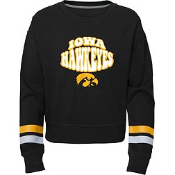 Gen2 Youth Iowa Hawkeyes Black Crew Pullover Sweater