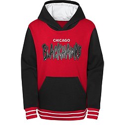 Reebok Chicago Blackhawks Youth Girls Jersey Hooded Sweatshirt Large = 12/14