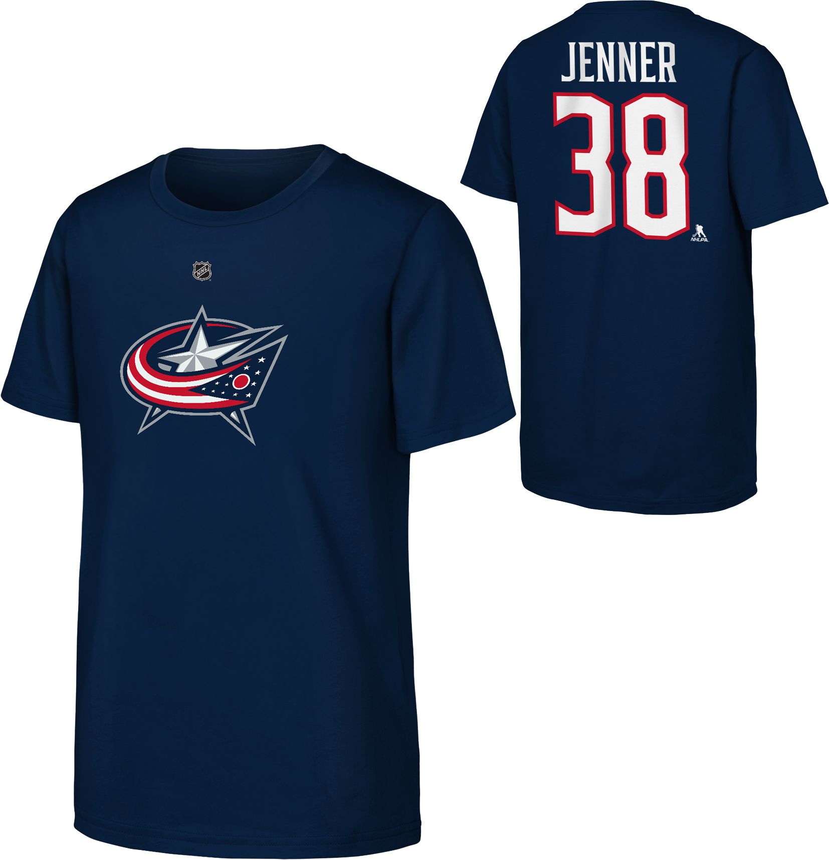 NHL Youth Columbus Blue Jackets Boone Jenner #38 Navy T-Shirt