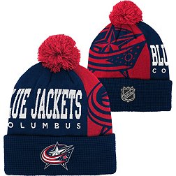 NHL Youth Columbus Blue Jackets Cuff Pom Knit Beanie