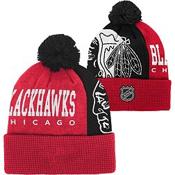 NHL Youth Chicago Blackhawks Cuff Pom Knit Beanie