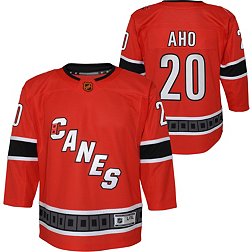 Men's NHL Carolina Hurricanes Sebastian Aho Adidas Primegreen Home Red -  Authentic Jersey with ON ICE Cresting - Sports Closet