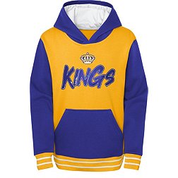 NHL Los Angeles Kings Vintage Wash Storm Gray Pullover Hoodie
