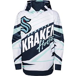  Custom Youth Seattle Kraken Jersey - Imprinted (X-Small (4-7))  Navy : Sports & Outdoors