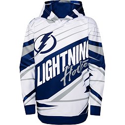 Youth Tampa Bay Lightning Blue/Gray Ageless Lace-Up Pullover Hoodie