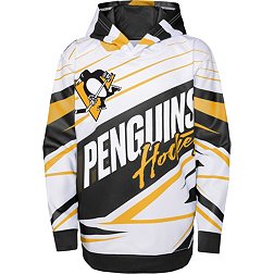 NHL Youth Pittsburgh Penguins Black/White Adept Quarterback Pullover Hoodie