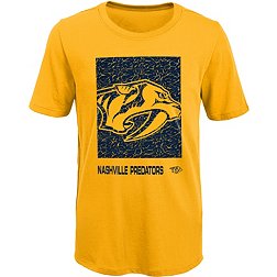 NHL Youth Nashville Predators Saucer Pass Yellow T-Shirt