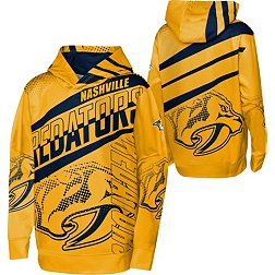 NHL Youth Nashville Predators Home Ice Yellow Pullover Hoodie