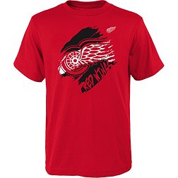 detroit red wings hockey jersey NHL SM kid Jr women red/black long sleeve  shirt