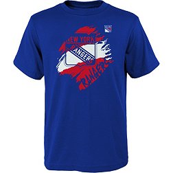 NHL Youth New York Rangers Knockout Blue T-Shirt
