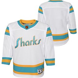 Youth San Jose Sharks Old Time Hockey Teal Dufferin Long Sleeve T-Shirt