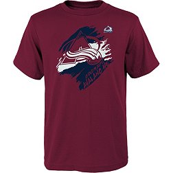 NHL Youth Colorado Avalanche Knockout Maroon T-Shirt