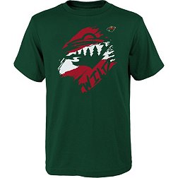 NHL Youth Minnesota Wild Knockout Green T-Shirt