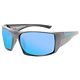 Gun Metal/Blue Mirror