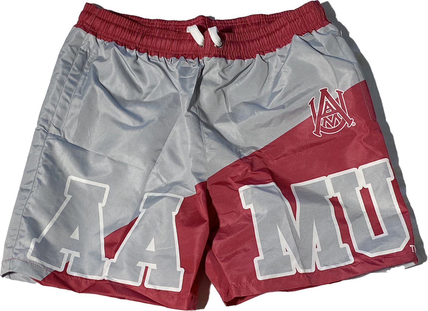 Tones of Melanin Alabama A&amp;M Bulldogs Maroon/Grey Summer Shorts