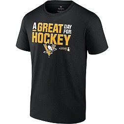 NHL 2022 Stanley Cup Playoffs Pittsburgh Penguins Slogan Black T-Shirt