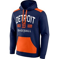 Nike Baseball (MLB Detroit Tigers) Men's 3/4-Sleeve Pullover Hoodie.