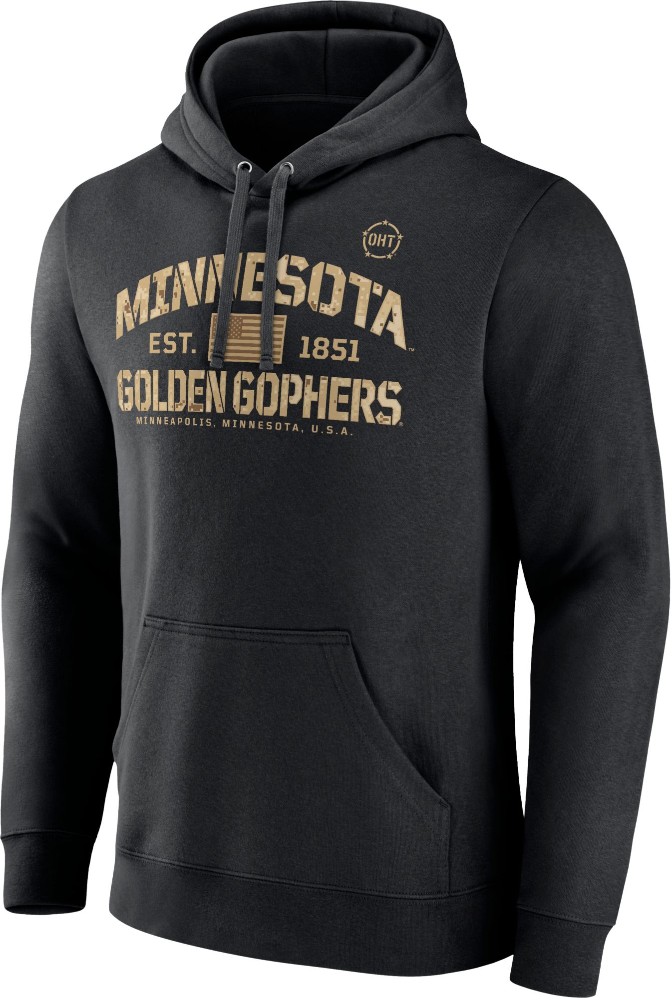 NCAA Men's Minnesota Golden Gophers Black Bootcamp Hoodie
