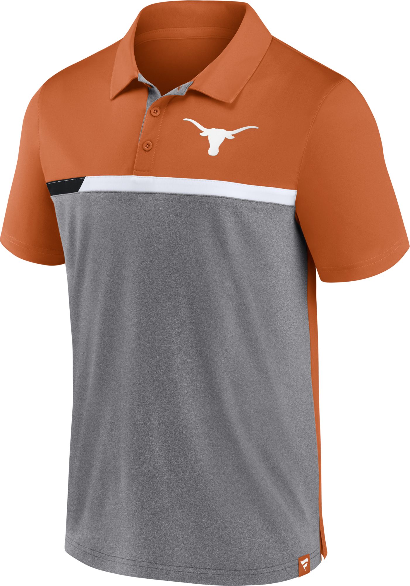 NCAA Men's Texas Longhorns Burnt Orange Iconic Poly Polo