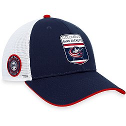 NHL Columbus Blue Jackets 2023-2024 Authentic Pro Draft Trucker Hat