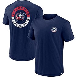 NHL Columbus Blue Jackets 2-Hit Logo Navy T-Shirt