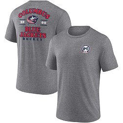 NHL Columbus Blue Jackets 2-Hit Tri-Blend Grey T-Shirt