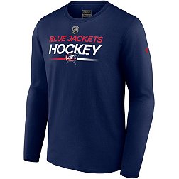 NHL Columbus Blue Jackets 2023 Authentic Pro Primary Logo Navy T-Shirt