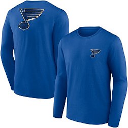 Lids St. Louis Blues Antigua Team Logo Reward Crewneck Pullover Sweatshirt  - Heathered Royal