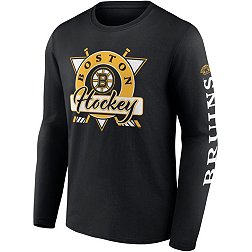 NHL Boston Bruins Graphic Sleeve Hit Black Long Sleeve Shirt