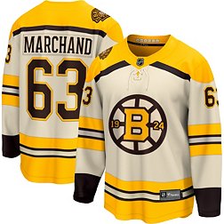 NHL Boston Bruins Centennial Brad Marchand #63 Breakaway Alternate Replica Jersey