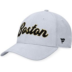 NHL Adult Boston Bruins Vintage Suede Grey Adjustable Hat