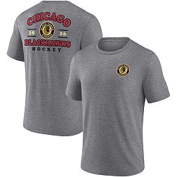 NHL Chicago Blackhawks 2-Hit Tri-Blend Grey T-Shirt